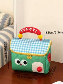 حقيبة غداء عازلة للحرارة كبيرة السعة بتصميم كرتوني، حقيبة حمل عازلة للحرارة بأنماط مرحة، مناسبة للفتيات والطالبات وموظفي المكاتب لحمل الغداء في الرحلات والنزهات والتنزه في الهواء الطلق، حقيبة غداء عازلة للنساء، صندوق غداء للمدرسة