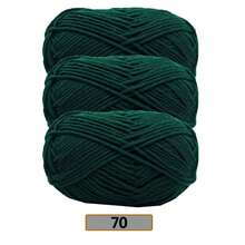 3件組/(140-150g) 5股混色毛線，約50g/件，適合春夏使用，中粗軟線，完美適用於手工編織、DIY手工藝、針織與鉤針，柔軟且多用途 - 彩色 - 查看 51