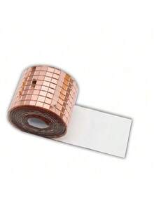 1 Roll, 91cm, Mirror Mosaic Self-Adhesive Decorative Film. Ideal For Parties, Clothing And Handbags, Disco Ball Decorations, Festive Home DIY, And Sparkling Craft Materials. - Multicolor - View 10