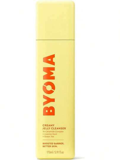 BYOMA Creamy Jelly Cleanser (175ml) Hydrating Facial Cleanser For Skin Barrier Repair -Tri-Ceramide Face Wash For All Skin Types - Gently Removes Makeup And Excess Oil