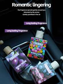 1pc Car Air Freshener Hanging Diffuser, Christmas, Anniversary, Odor Eliminator, Air Freshener, Essential Oil Diffuser, Car Accessories, Suitable For Car And Home - Multicolor - View 3