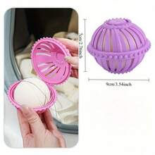 Bola reutilizable para eliminar el cabello para lavadora y secadora, colector de pelo y pelusa de mascotas con agujeros de ventilación y filtro antiatascamiento de colores