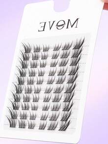 60pcs Cluster False Eyelashes, Fox Style, Winged Effect At The Corners Of The Eyes, Natural Appearance, Soft And Fluffy False Eyelashes, 3D Curled, Reusable, Eyelash Extension Tool, Suitable For Beginners. - D - 查看 6