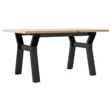Coffee Table Y-Frame 80x50x40 Cm Solid Wood Pine And Steel - Brown - View 7