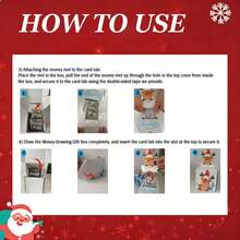 Christmas Pull-Out Cash Box, Warm Family Party Best Surprise Gift Box - Red - View 6