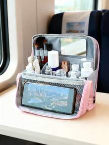 New Large-Capacity Cosmetic Bag, Multi-Functional Leather Upright Cosmetic Bag, Parallel Travel Cosmetic Storage Bag, Portable Waterproof Cosmetic Toiletry Bag.,Gifts For Women,Christmas Gifts,Gift Ideas For Women - Multicolor - View 8