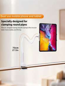 1个可调节铝合金手机/平板电脑支架，可旋转支架，适用于直播、桌面或床头柜 - 多色2 - 查看 14