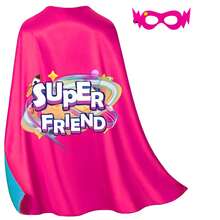 1 Set Unisex Super Friend Cape And Mask Costume, Superhero Toy Suitable For Boys Girls Halloween Christmas Party Gift - Super Friend - View 16