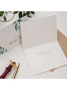 Tarjetas de condolencia, Tarjetas de condolencia con sobres, Set de 24 tarjetas de condolencia a granel con mensaje interior en acuarela, en caja con sobres de kraft y pegatinas, 4 diseños únicos, follaje rústico - 1 - Ver 9
