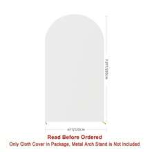 3Pack 7.2FT 6.6FT 6FT Metal Arch Backdrop Stand  Arch Covers For Party Decoration, Golden Wedding Arch Backdrop Stand And White Spandex Arch Backdrop Cover Set For Wedding Ceremony, Birthday Parties, Christmas, Halloween, New Year Decoration - 彩色 - 查看 12