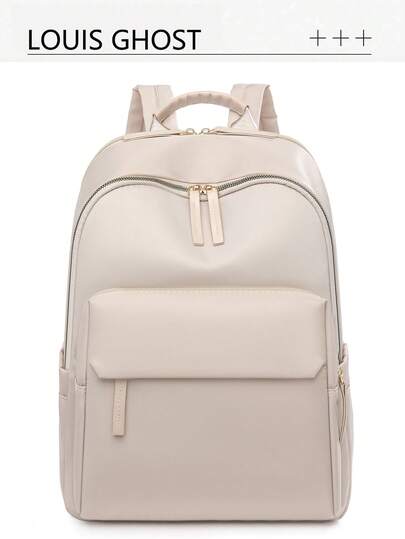 Minimalist Manifesto Backpack | 3D Sculpted Multi-Functional Compartments, Unleash Pure Aesthetics, Urban Commute, Ergonomic Design: A Complete Set Of Equipment Interpreting The Balance Of Simplicity And Practicality, Glossy Backpack Body, 3D Sculpted Contour Ensures Large Capacity Storage.