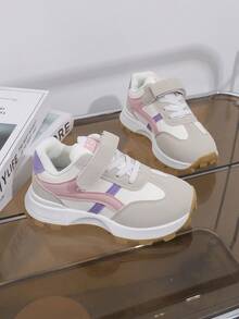 1 par de zapatos deportivos casuales de moda con suela blanda y antideslizante para niños, apropiados para uso diario casual, correr y viajar, para niños pequeños/grandes