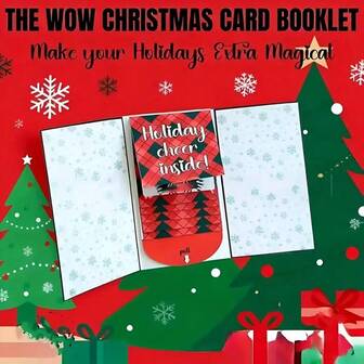 [New Year Gift Card Storage Box] Gift Card Storage Box | Handmade Crafts Book, Includes Surprise Cards And Envelopes, Waterfall Design, Suitable For Holiday Gifts, Great For Family And Friends Gatherings