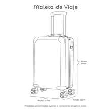 Maleta de Viaje Dicasa Rayas Horizontales - Morado - Ver 9