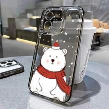 Funda de teléfono de Navidad compatible con iPhone 11, 16, Pro Max, 13, 15, 14, 12, 16 Pro Max, 15 Pro Max, 14 Pro Max, de silicona transparente y suave. Funda compatible con iPhone 17, 17 Pro, 17 Pro Max - DS125 - Ver 4
