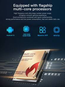 SERVO Mini Android 12.0 Smartphone 4G LTE Dual SIM Cards Android 12.0 3.88-Inch High-Definition Display RAM 3GB+ROM 32GB Portable Smartphone - Black - View 8