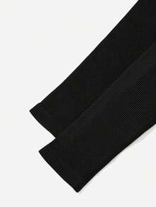 High-Quality Export-Grade Nylon Pants. New Women's Spring/Summer Apparel. Must-Have For International Fashion Enthusiasts. Minimalist And Versatile, Suitable For Outdoor Activities, Fitness, Yoga, Running, And Various Exercises. Sports - Black - View 5