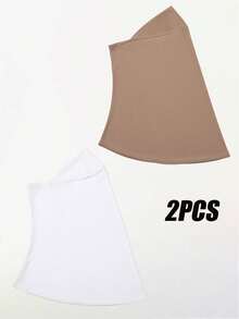 1 件女士时尚纯色穆斯林头巾，优雅舒适方便水晶亚麻头巾，适合日常户外防晒 - 水晶麻方便頭巾 - 查看 27