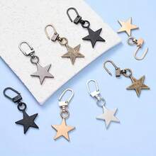 2/6/10 Stücke sternförmige abnehmbare Reißverschlusszipper, Metall-Reißverschlussgleiter zum Ersetzen für Kleidung, Jacken, Schuhe, Taschen - Keine Werkzeuge erforderlich, schnelle Installation, weiße und schwarze Optionen - Verschiedenfarbig - Übersicht 10