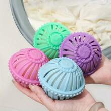 Bola reutilizable para eliminar el cabello para lavadora y secadora, colector de pelo y pelusa de mascotas con agujeros de ventilación y filtro antiatascamiento de colores