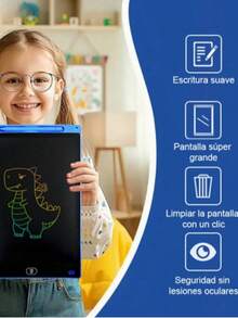 Pizarrón Mágico 8.5″ Pulgadas LCD Borrable Pizarra mágica LCD de 12 pulgadas para dibujo y escritura, pizarra para escritura a mano LCD de 8.5 pulgadas, pizarra electrónica con energía solar, pizarra de dibujo inteligente para niños con trazos de color brillantes y gruesos, fabricante directo de pizarras para niños con funciones de escritura, pintura, coloración y borrado con tiza de agua, diseñada con personajes animados y multifuncional para uso doméstico en arte de garabatos. Tablero de copia A5/A4 y tablero de dibujo 4K y almohadilla de luz LED para copiar, dibujar y practicar la escritura con soporte para niños, función de borrado inteligente, aprendizaje familiar, regalo perfecto para cumpleaños y sorpresa de Navidad. - Rojo - Ver 8