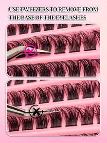 120 Peças Agrupamentos de Cílios Encaracolados Tipo D de 8-16mm, Olhar Natural e Frisado, Ultramacio e Leve, Cílios Falsos Segmentados Reutilizáveis para Iniciantes, Cílios Agrupados Reutilizáveis, Cílios Falsos, Cílios Individuais DIY