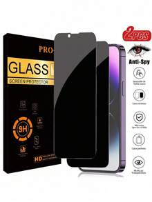 2片装隐私屏幕保护膜，兼容 14 Pro Max，也兼容 17、16 Pro Max、16、16 Pro、16 Plus、15 Pro Max、15、15 Pro、15 Plus、13 Pro Max、13、12、11。隐私保护，防窥视，无气泡，兼容手机壳。 - 黑色 - 查看 11