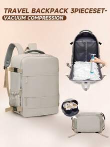 Myco Balo du lịch Wiz Air 40*30*20cm, Túi du lịch nhiều ngăn Unisex có ngăn chính 180° và ngăn đựng giày - Balo đi làm bền bỉ, dung tích lớn, thích hợp đi học, đi công tác, du lịch cuối tuần - Nhiều màu sắc, Balo du lịch, đi làm hàng ngày, Thiết kế tiện dụng, Bền bỉ, Người đam mê hoạt động ngoài trời, Chuyên gia kinh doanh - Phấn màu - Xem 10