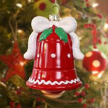 Decorative Hanging Ornaments - Burgundy - View 2