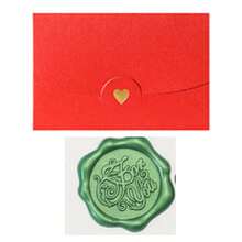 10pcs/Pack Mini Greeting Card Envelopes, Gold Foil Heart Shiny Paper Envelopes Back To School - 10.5*7CM - View 20