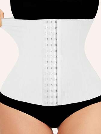 Women's Shapewear Waist Trainer Belt, High Elasticity Solid Color Adjustable, Hides Bulges And Slims Waistline