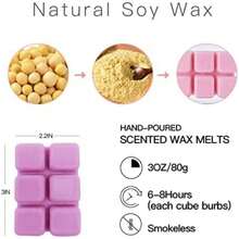 1/6/12 piezas de Derretidos de Cera Aromáticos. Cubos de Cera de Soja con Aroma Tropical para Calentadores, 2.5 Oz, Vela Aromática para Lectura en el Hogar, Relajación, Meditación, Yoga, Decoración del Hogar/Dormitorio, Ambientador de Habitación, Creación de Ambiente. Perfecto como Regalo para Amigas, Ocasiones Festivas, Cumpleaños, Día de San Valentín, Graduación, Recuerdos de Boda y Regalos de Inauguración de Casa.