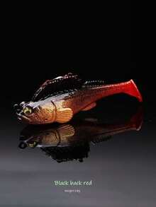 Jumping Fish, Lure, Fake Bait, Lead Soft Bait, Anti Hanging Bottom Sea, Freshwater Lure, Catfish, Catfish, Black Fish, T-Tail Biomimetic Bait