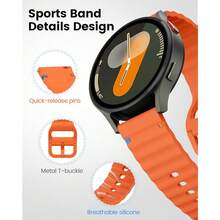 3 Pack Sport Watch Bands Compatible With Woneligo/Fitpolo Smart Watch IDW13, 22mm Quick Release Straps For TOOBUR IDW19/ENOMIR IDW19/MILOUZ IDW19/Gydom IDW19/Faweio IDW19/Hoowel IDW19/Amzhero IDW19/Tensky IDW19/WNH IDW19 Smart Watch For Men Women{Inchcolor_nameinch:InchBlack+Orange+Yellowinch} - 黑色+橙色+黃色 - 查看 5
