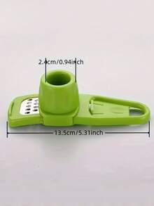 1个绿色/1个粉色/2个手动压蒜器和研磨器 – 耐用塑料材质，易于使用，多功能便携式蒜蓉切碎器和研磨器，食品级，无需用电，小巧设计，适合厨房使用 - 彩色 - 查看 4