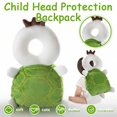 Packs Baby Head Protector Pad Safety Pad For Walking & Crawling, Toddlers Head Safety Adjustable Back-Pack