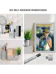 1 Roll, 91cm,Multiple Sizes DIY White Rhinestone Ribbon Sparkling Embellishments, Artwork, Automotive, Festive, Party Decorations. - Multicolor - View 4