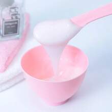 Set de 6 piezas de herramientas para el cuidado de mascarillas faciales, incluye tazón para mascarilla, paleta, raspador, cepillo de silicona, borla, para lavarse la cara, bañarse, yoga, correr