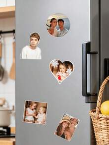 1/3/5pcs Customized Photo Acrylic Fridge Magnets, Personalized Photo Fridge Magnets. Size: 9cm, 6 Shapes/Styles. Customized Photo Acrylic Fridge Magnets Are Unique Souvenirs And Also Make Great Gifts For Classmates And Colleagues. We Offer Magnets In Various Shapes, Romantic Anniversary Gifts, And Gifts For Boyfriends And Girlfriends.