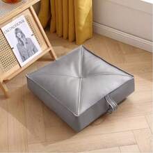 Round Meditation Cushion Yoga Mat - Made Of Polypropylene And Canvas, Comfortable And Soft, Suitable For Meditation And Yoga Practice, Multipurpose Tatami Mat, Can Be Used For Zen - Gray Single Pack, Also Available In Blue And Green - Multicolor - View 11