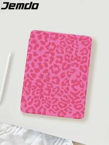 Bao da bảo vệ máy tính bảng họa tiết báo gêpa, họa tiết báo đốm, 1 chiếc, tương thích với iPad 10.2" (A16), tương thích với iPad 11" thế hệ thứ 11 năm 2025, tương thích với iPad thế hệ thứ 8/9/10, tương thích với iPad Air 4 10.9", có khe cắm bút chì, chống rơi, hỗ trợ chế độ ngủ/thức, tương thích với Samsung và tương thích với iPad - Nhiều màu - Xem 3