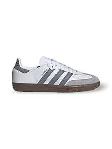 Adidas Giày Samba nữ casual, nhẹ, đệm êm, thoáng khí, thoải mái, đế dày, có logo, thân thiện với da, đa năng, dùng hàng ngày, tập gym, đi làm, sau giờ làm, giải trí, du lịch, hẹn hò, màu trắng JQ2844 - trắng - Xem 3