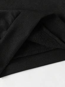 Baby Boys Dinosaur Print Thermal Lined Hoodie Sweatshirt Set, Fashionable & Cool, Autumn/Winter - Black - View 6