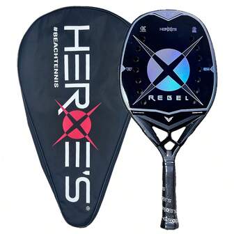 Raqueta de tenis Heros de fibra de carbono 3K, núcleo EVA HR15 de 325g, con efecto Power Spin, anti-choque y agarre suave para jugadores profesionales