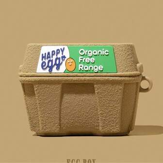 Creative 3D Egg Holder Portable Cute Earphone Case