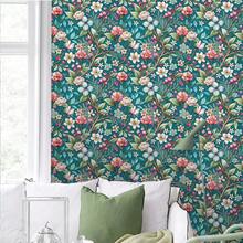 1 Roll Vintage Floral Peel And Stick Wallpaper, Waterproof, Removable, Easy To Install, Durable, Seamless Jointing, Suitable For Home Decor, Bedroom, Living Room, Kitchen Wall DIY, Furniture Renewal, Holiday Gift, 17.32 X 118.11/196.85/393.7 Inches