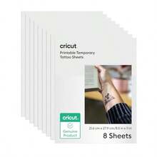 Papel de tatuaje temporal imprimible GSYY Cricut® para impresoras de inyección de tinta - 8.5 pulg. X 11 pulg. 8 unidades - Carne - Ver 1