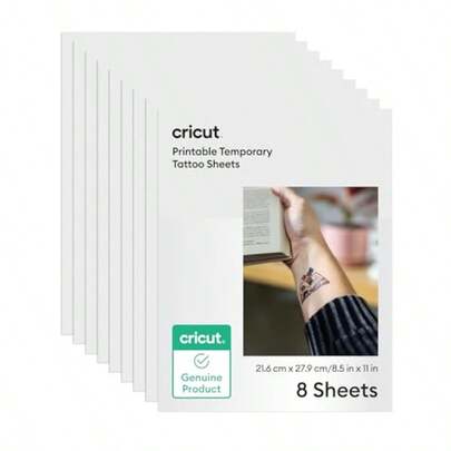 GSYY Cricut® Printable Temporary Tattoo Paper For Inket Printers - 8.5 In X 11 In 8 Ct