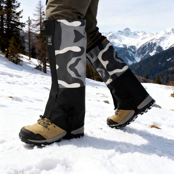 2pcs Breathable Waterproof Leg Gaiters For Hiking, Hunting, Walking, Climbing, And Skiing - Mountain Climbing Gaiters For Men And Women