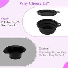 19PCS Hair Dye Kit, Hair Coloring Products With Hair Dye Brush, Collapsible Bowl, Clips, Ear Muffs, Disposable Gloves, Scarf, Shower Cap - ban đầu - Xem 3